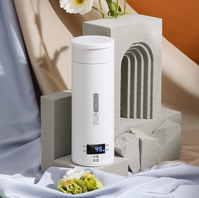 【智能！加热便携式烧水壶】 保温一体恒温杯 办公室不锈钢保温杯 家用电热水壶