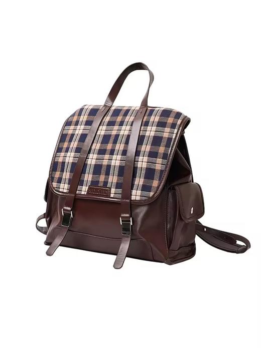 早乙女惠子saotome/STMPSBB14738/格纹皮双肩包 商品图3