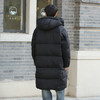 DRONKOO 2025 连帽后幅织带前斜绗线中长款厚羽绒服 商品缩略图4