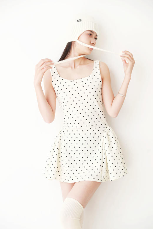 成分是羊毛+羊绒，千金感毛球儿帽子。羊绒粗线混纺飞机帽C112888 商品图11