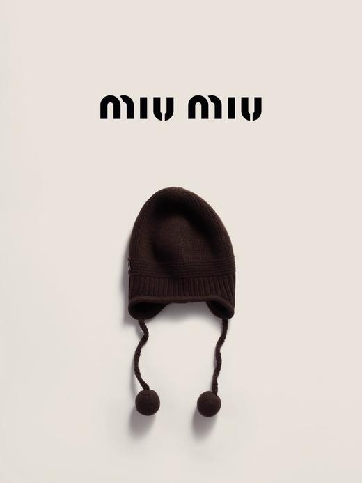 成分是羊毛+羊绒，千金感毛球儿帽子。羊绒粗线混纺飞机帽C112888 商品图6