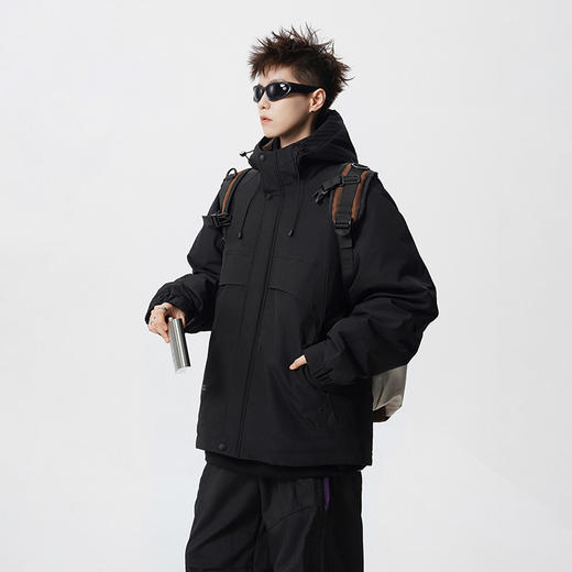 【YW】无忧购男女同款棉衣工装连帽外套冲锋衣宽松户外休闲防风夹克外套752#（截单后7天发货) 商品图3