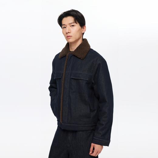 oneup牛仔拼毛棉服（男女同款） 商品图2