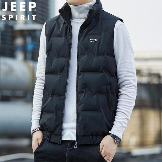 JEEP SPIRIT羽绒马甲男薄羽绒马夹立领短款背心羽绒坎肩HL7170 商品图2