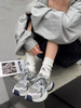 【秋冬加绒厚底老爹鞋】加绒内里，厚实保暖！舒适暴走不累脚不挤脚！厚底设计，一双过冬超百搭！灰蓝韩系，枪色酷飒！【LZJ—X】 商品缩略图5