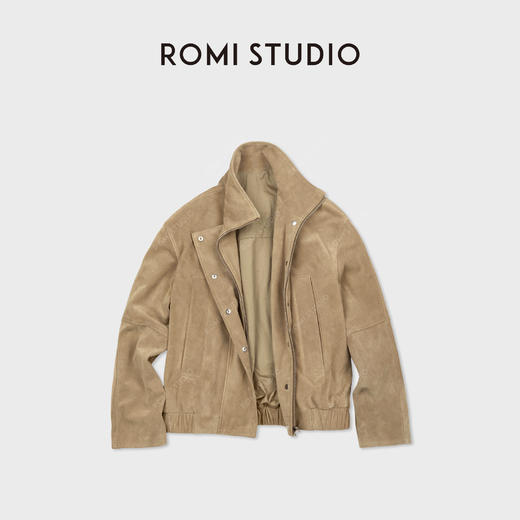 ROMI STUDIO“丝光牛绒”新西兰进口牛绒皮立体裁剪皮衣 RWCWWG6117 商品图2