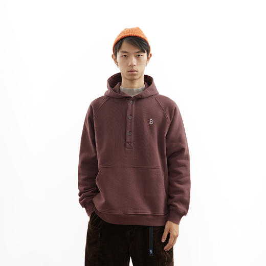 吃茶去chichaqu25秋冬重磅全棉带帽卫衣复古宽松加厚纯棉刺绣葫芦 商品图0