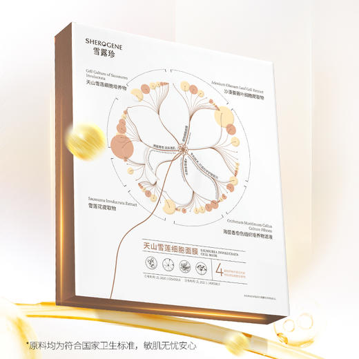优选丨雪露珍植物细胞面膜+植物细胞培养物精华液 5ML*7瓶/一盒+面膜*2盒 商品图5