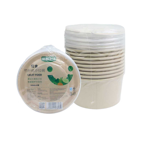 新鲜生活950mL*10轻食竹纤维圆形沙拉碗7823