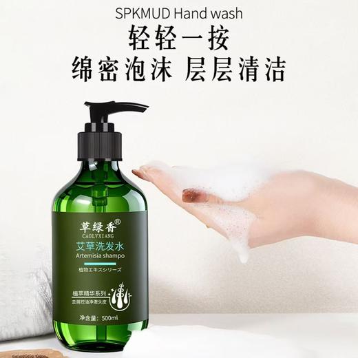 草绿香艾草沐浴露500毫升.洗发水500毫升 商品图5
