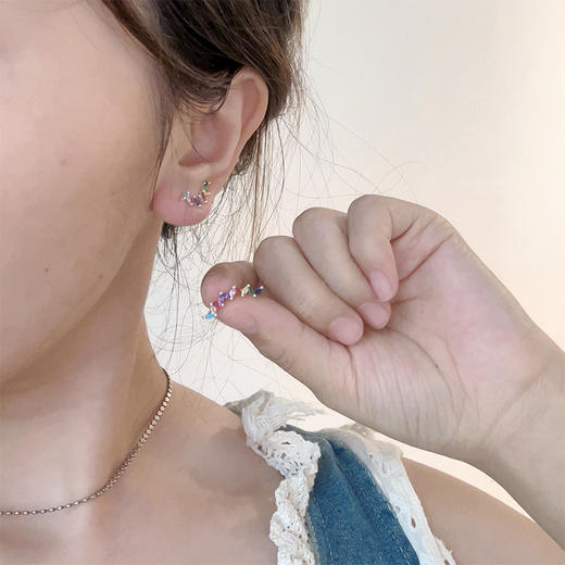 多种颜色形状耳钩耳环纪念日百货门店同款-163001286 商品图2