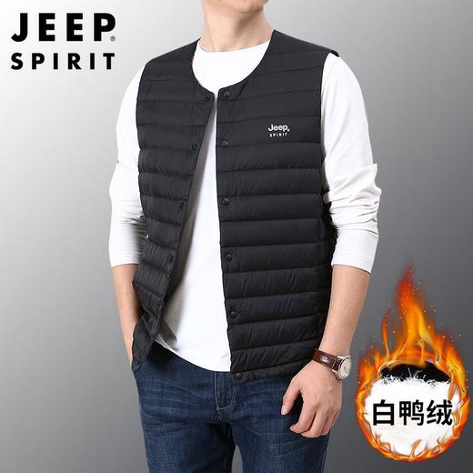 JEEP SPIRIT羽绒服2021冬季新款男马夹坎肩轻薄保暖羽绒潮流8909 商品图0