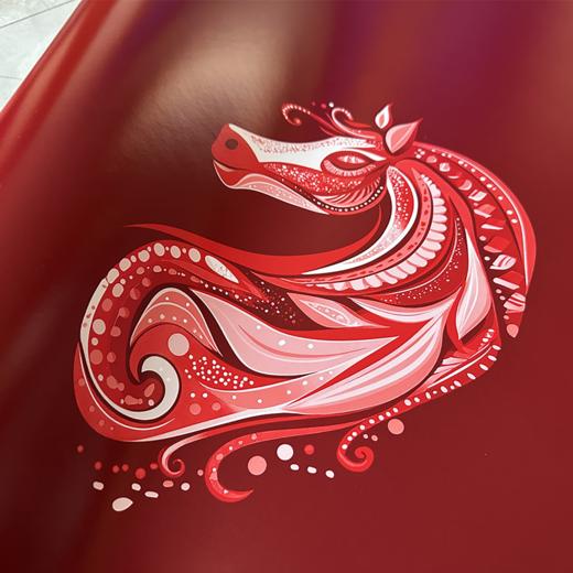 壁虎新款【印花垫-赤金骥】天然橡胶印花瑜伽垫【5天发货】 商品图5