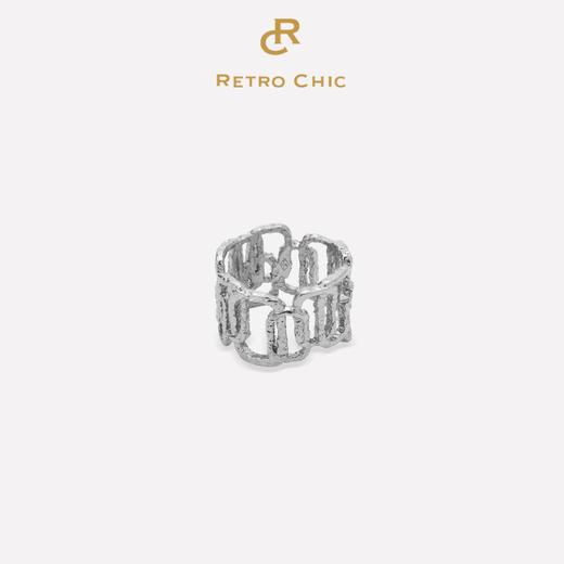 Ancient Rome古罗马时期 | 罗马金/银色弧光戒指小号 商品图1