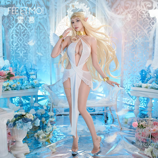 【情趣内衣】霏慕 耀月女神雅欲连体衣套装ZY107 商品图3
