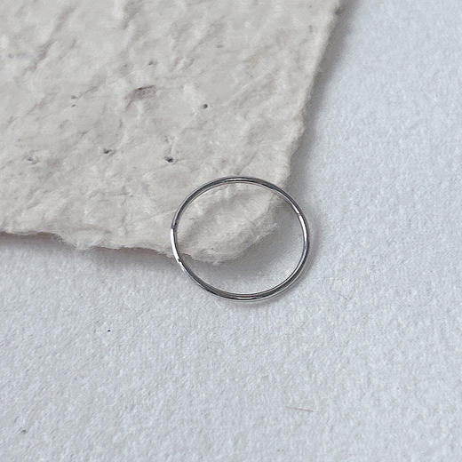 极简设计低调金属质感银色戒指-纪念日百货门店同款167443760 商品图3