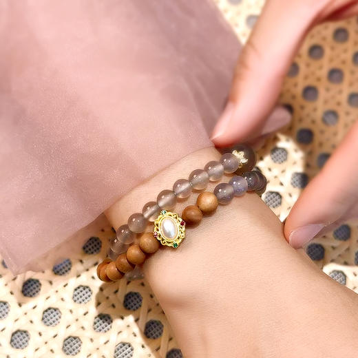 【秋冬上新】BAOFANDI 宝梵迪紫气东来双圈手链文玩盘玩手串【礼袋+礼盒+保养卡+证书】 商品图5