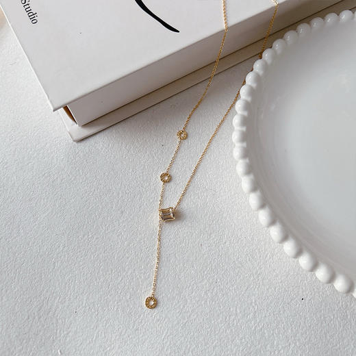 小蛮腰项链2025年轻奢小众毛衣链百搭设计感吊坠项链-纪念日百货门店同款166143757 商品图3