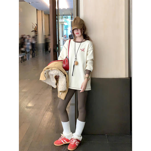 【129元任选2件】现货！韩系宽松休闲加绒卫衣 商品图2