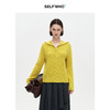 SELFWHO100%绵羊毛半拉链笑脸针织衫女2026春新款毛织连帽衫上衣 商品缩略图0