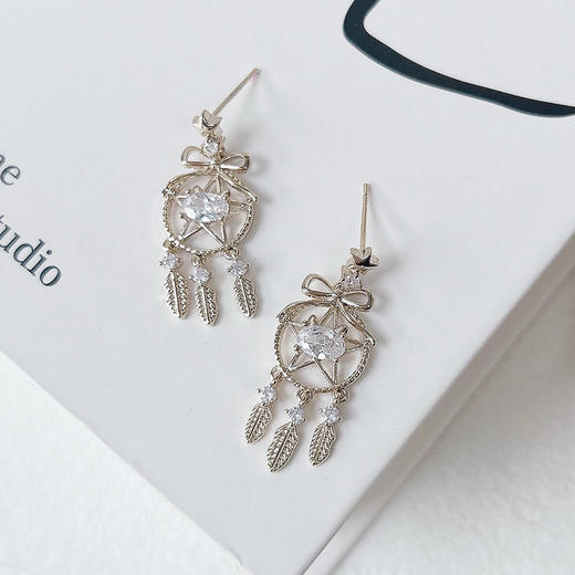 通体纯银耳钉独特耳饰设计日常简约银针耳环-纪念日百货门店同款168046483 商品图1