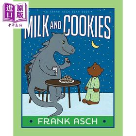 预售 【中商原版】月亮小熊 牛奶曲奇饼 Frank Asch Milk and Cookies 英文原版 儿童绘本故事书 获奖作家兼插画家弗兰克阿什绘著