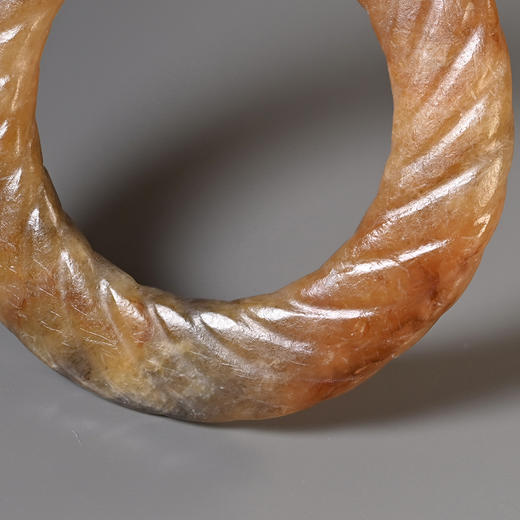 战国五色沁绞丝环+春秋绿松石+西亚高古红玛瑙项链 商品图5