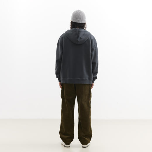 吃茶去chichaqu25重磅带帽开衫卫衣复古加厚帽衫秋冬休闲男女百搭 商品图7