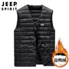 JEEP SPIRIT羽绒内胆马甲男秋冬轻薄羽绒服打底保暖背心马夹8909 商品缩略图2