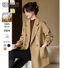 【年终特卖】熙世界双面呢绵羊毛大衣女2025冬季新款小个子西装式双面毛呢外套 商品缩略图0