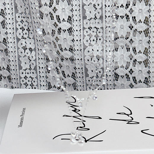 双层串珠项链温柔气质小众高级锁骨链叠戴项链-纪念日百货门店同款 163001551 商品图1