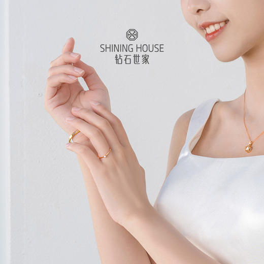 【甄选钻饰】【专享】钻石世家 18K金钻石戒指 [指定你系列·星光] 显钻星芒18K金钻石戒指（主石2分） 商品图3