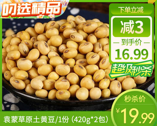 袁蒙草原土黄豆/1份（420g*2包）生产日期：25年11月补单专用 商品图0