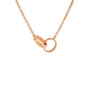 【98新】Cartier卡地亚LOVE系列B721230018K玫瑰金双环LOVE项链链长约44cm女士251125AK01 商品缩略图0