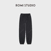 ROMI STUDIO“松弛有度”绵羊毛混纺软糯休闲抽绳束脚裤RWCAX86826 商品缩略图0