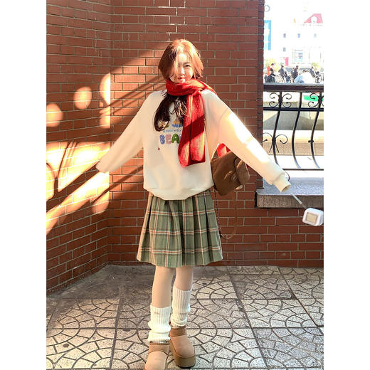 <曾小咸推荐>现货秒杀 ！微信超特价！韩系绿格纹百褶半身裙 日常139.99 立减60 秒杀79.99！！棉服外套 秒杀169.99！！ 商品图13