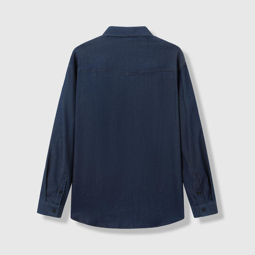 GXG男装【莱赛尔】25秋季时尚百搭日常通勤休闲翻领长袖男式衬衫K&C 商品图6