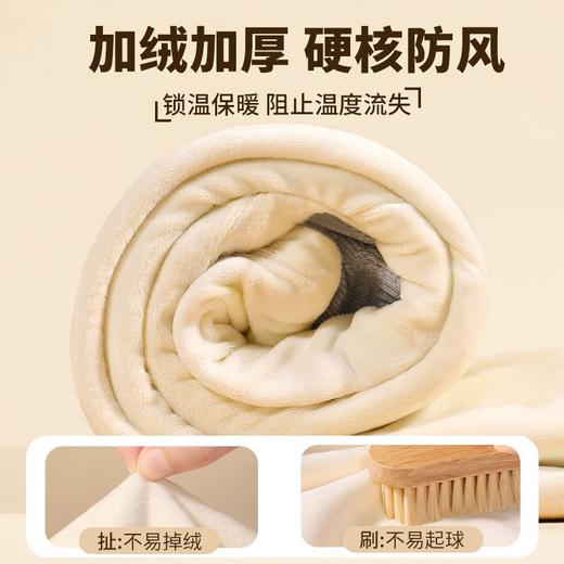 迪士尼女童加绒裤子一体绒外穿2024新款儿童运动裤加厚保暖休闲裤 商品图7