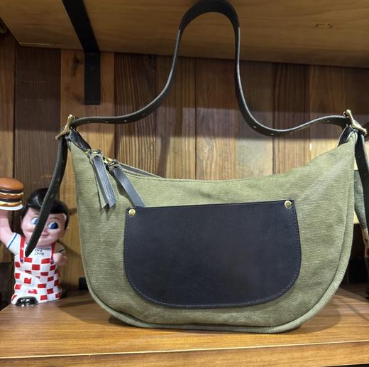 YU LEATHER/CA24DL/帆布饺子包 商品图2