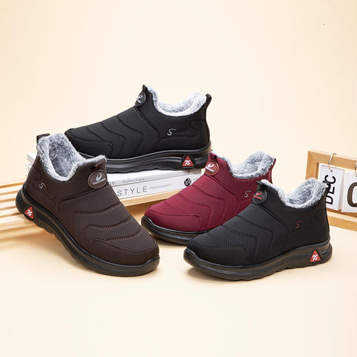 【泰和源厚绒防水情侣棉鞋】一触即暖的裸脚感！厚绒毛，舒适贴合不挤脚！防水防滑材质，轻便柔软，耐脏易打理！【THY-J】 商品图4