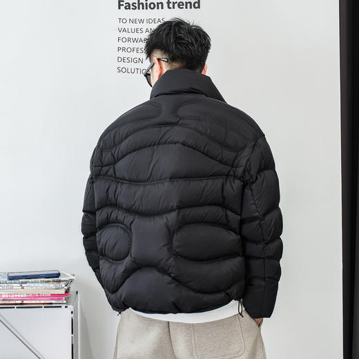徐太浪【龟背纹绗缝设计】辑行羽绒服男冬季休闲风保暖防寒服外套 商品图2