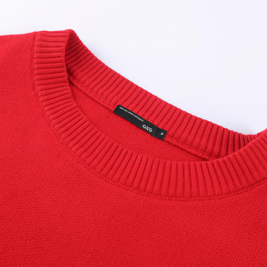 GXG男装【情侣系列】秋季中国风潮流喜庆男女同款圆领毛衣K&C 商品图2