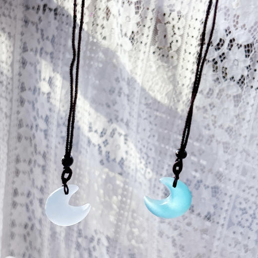 猫眼石月牙天然石长链项链-纪念日百货门店同款168195278 商品图3