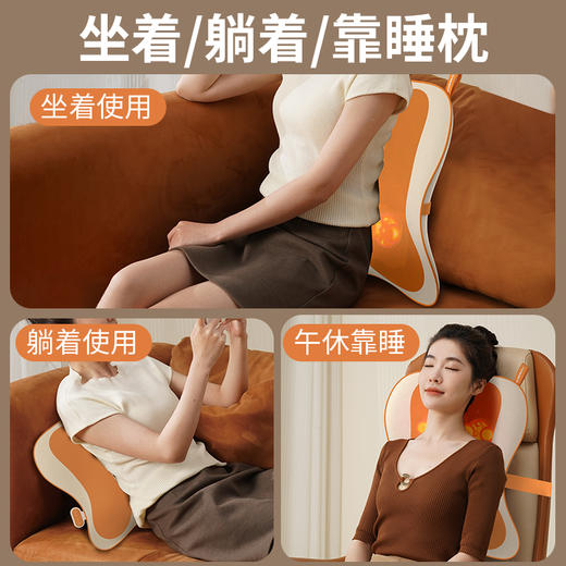 和正腰背部按摩器 HZ-W2 双导轨腰背按摩 游走式揉捏热敷腰部靠枕 多功能循环按摩仪 生日礼物送女朋友 商品图9