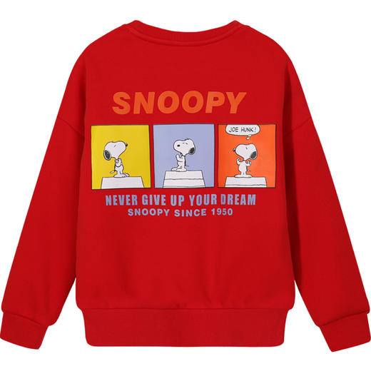 男孩卫衣加绒加厚2024年新款儿童冬季加厚冬款中大童男童红色上衣 商品图4