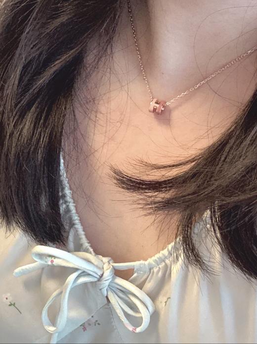 老鼠货 带包装！拼色小号！爱马仕正品订单POP 爱马shi 小号迷你 pop 拼色限定款经典标志项链 商品图3