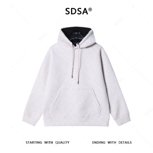 WY1449SDSA男士秋冬新款痞帅男装简约小清新撞色绒毛连帽卫衣百搭宽松 商品图1