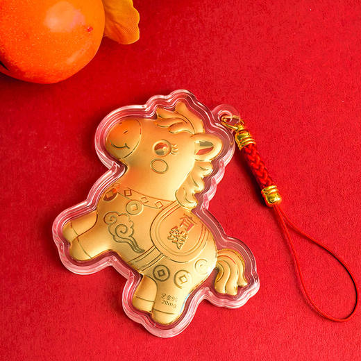 春日限定【抢先购💥买一送一！】BAOFANDI 宝梵迪马上有钱大号吊坠挂饰钥匙扣包包挂饰2个装【送证书】-mi 商品图6