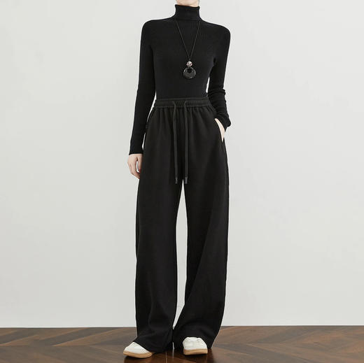 【秒杀价已调 直接拍】PM麦家 弯刀糯米裤 极简风 垂感够够的香蕉裤 商品图7