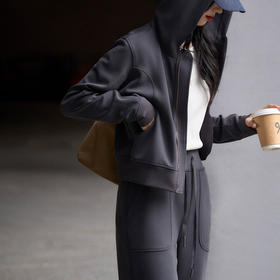 莫代尔棉空气层加绒套装｜保暖同时更显瘦，高级耐看能穿3季！